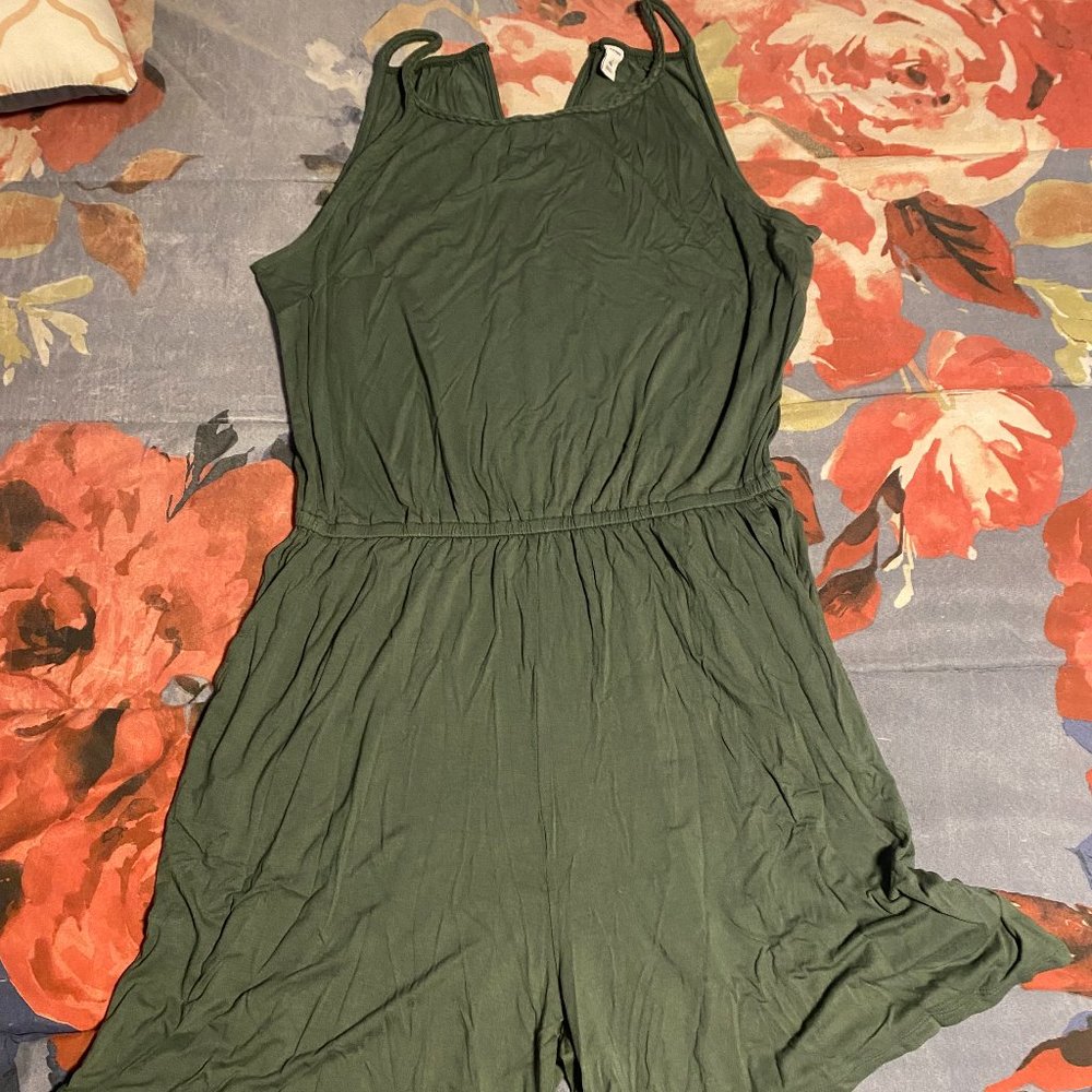 NWT - Old Navy Green Romper, size Large Tall